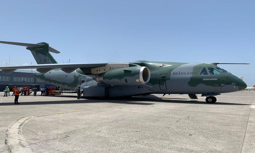 Voo brasileiro com ajuda humanitária chega ao Haiti após troca de aeronave - Reprodução/ Força Aérea Brasileira 