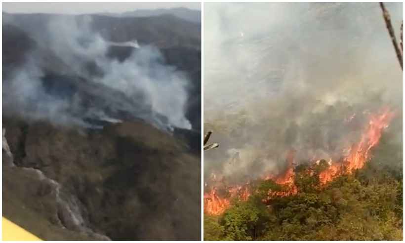 Incêndio atinge parque Itacolomi e espalha estrago: 'Muitos animais morrem' - Corpo de Bombeiros/Divulgação