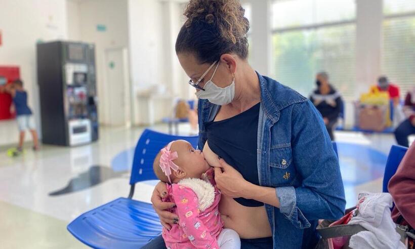 Hospital da Baleia orienta sobre como amamentar bebês com lábios leporinos - Hospital da Baleia/Divulgação