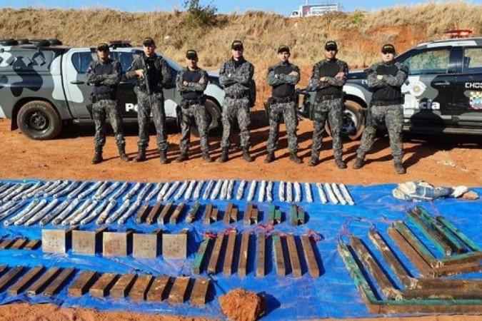 Seis já foram presos e 98 explosivos desativados após assalto em Araçatuba - Polícia Militar/Divulgação