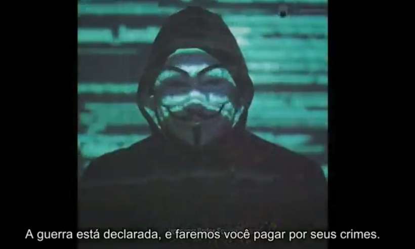 Anonymous declara guerra a Bolsonaro e convoca atos em 7 de setembro - Reprodução