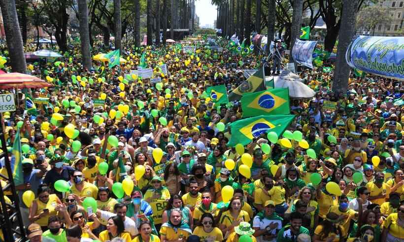 Hashtags contra Bolsonaro e robôs movimentam as redes no 7 de Setembro - Ramon Lisboa/EM/D.A Press