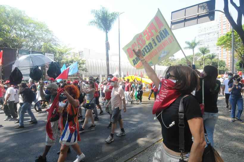 Movimentos de esquerda se unem a MBL e Vem pra Rua em protestos no domingo - Leandro Couri/EM/D.A Press