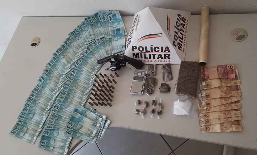 Homem que agredia mulher com bambu é preso com armas e drogas em Ipatinga - Divulgação Polícia Militar