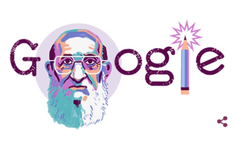 100 anos de Paulo Freire: Google faz homenagem ao educador - Divulgação/Google