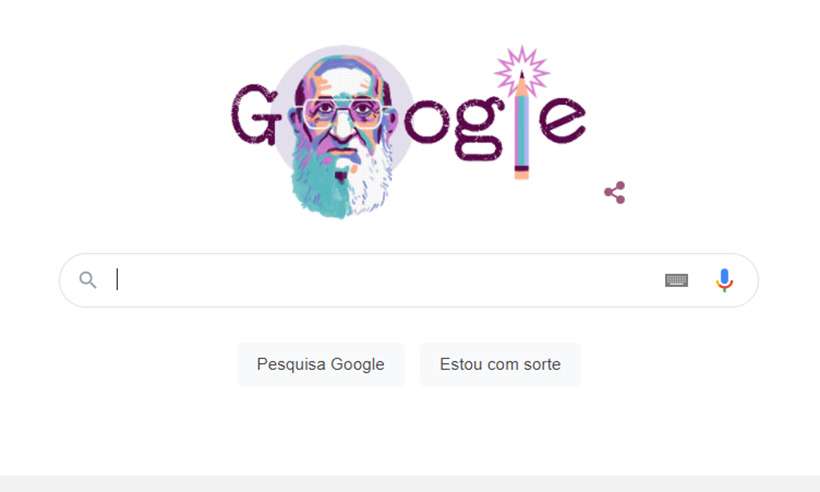 Eduardo Bolsonaro ataca Google por homenagear Paulo Freire - Reprodução/Google