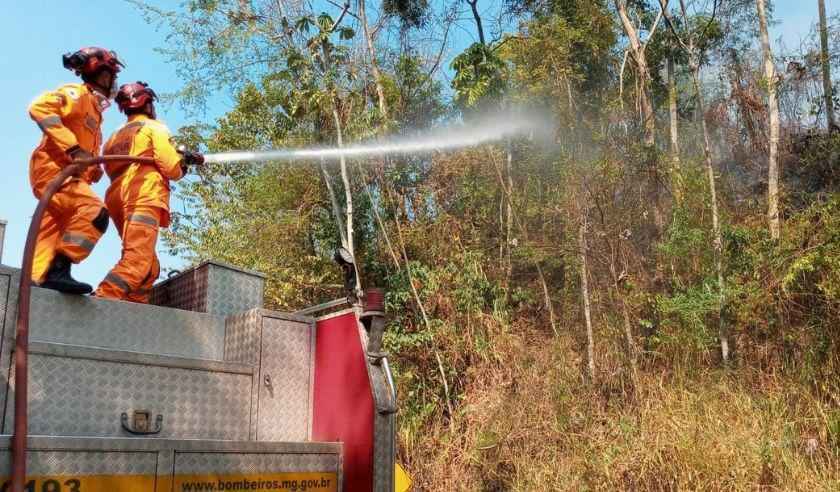 Minas segue em chamas e bombeiros recebem mais 165 chamados nesta segunda  - CBMMG/Reprodução 