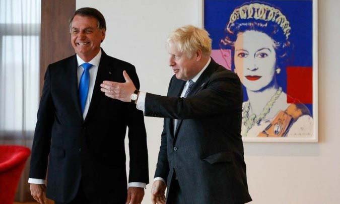 Jornais britânicos criticam encontro de Boris Johnson e Bolsonaro - Alan Santos/PR