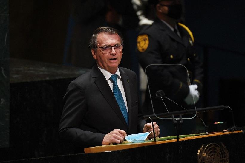 Bolsonaro na ONU: 'O Brasil mudou. Estávamos à beira do socialismo' - Timothy Clary/Pool/AFP