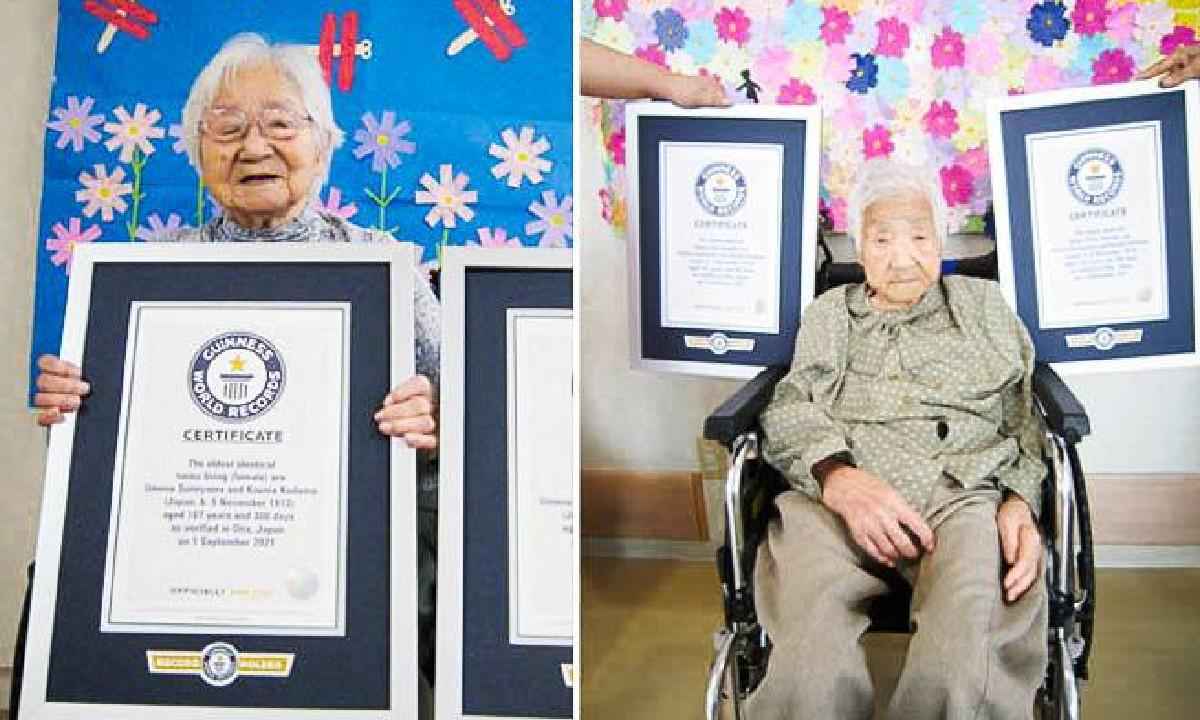 Japonesas conquistam o título de gêmeas idênticas mais velhas do mundo  - Reprodução/Guinnes World Record