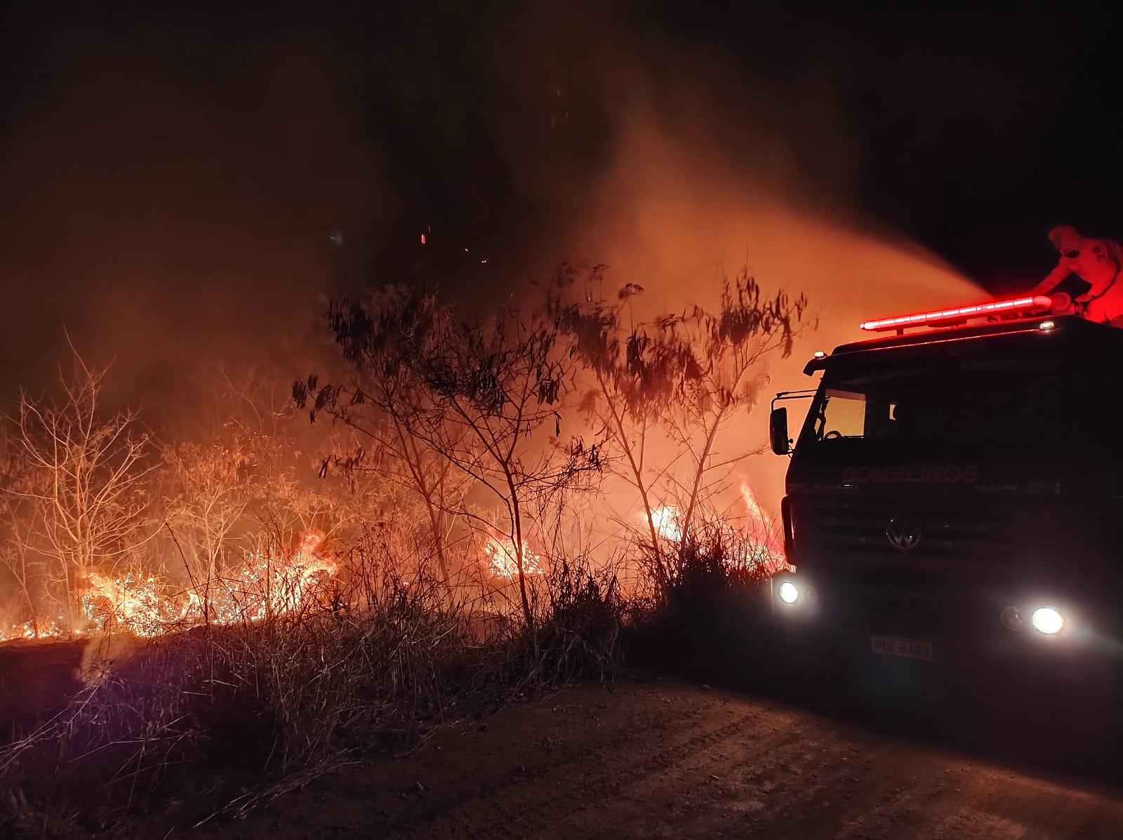 Sete Lagoas tem aumento superior a 15% nas ocorrências de incêndios - Divulgação/5ª Cia. Independente do Corpo de Bombeiros.