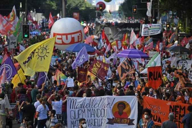 Manifestações contra Bolsonaro devem acontecer em 231 cidades no Brasil - Carl de Souza / AFP