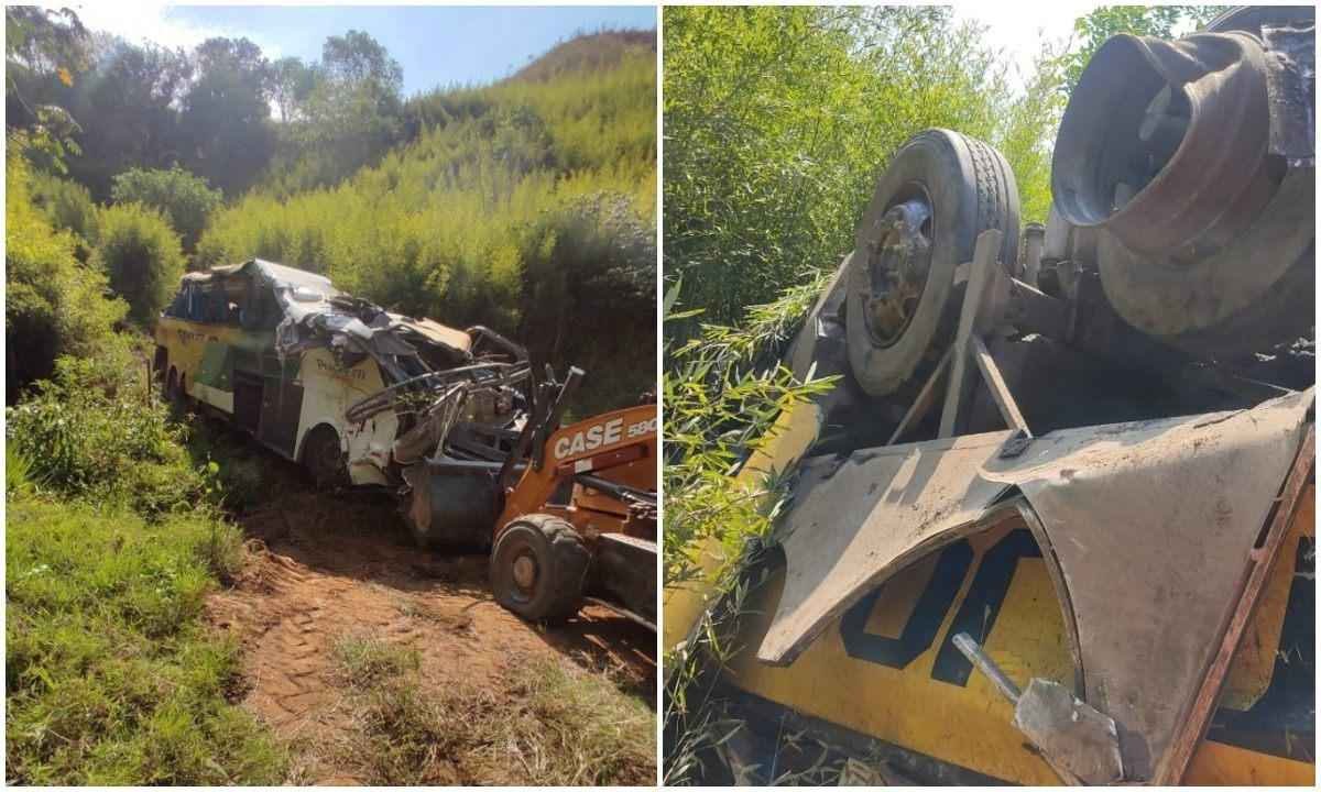 Veja quem estava no ônibus de turismo que caiu em ribanceira de 250m - Corpo de Bombeiros/Divulgação