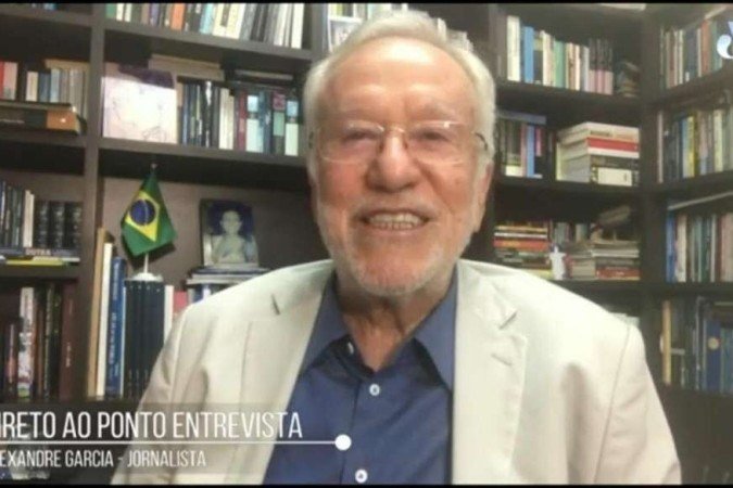 Aos 80 anos, Alexandre Garcia não se vacinou e defende 'tratamento precoce' - Reprodução/ YouTube