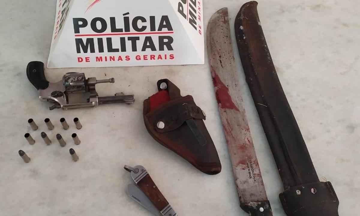 Lavrador morre após trocar tiros com PM na zona rural de Borda da Mata - Polícia Militar/Divulgação 