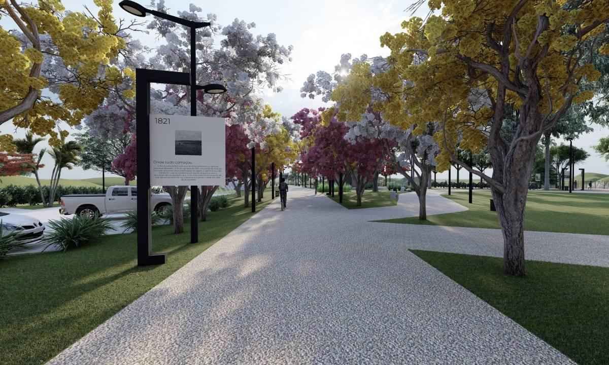 Parque Bicentenário será construído em São Sebastião do Paraíso - MHM Estúdio/Divulgação