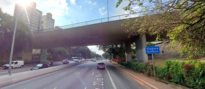 Ricardo Boechat é homenageado com nome em viaduto na cidade de São Paulo - (Reprodução / Google Street View
