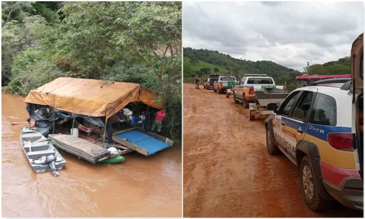 Sete pessoas são presas e entregues à PF por garimpo ilegal de ouro - PM de Meio Ambiente/Divulgação
