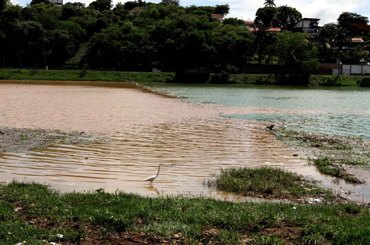 Lagoa da Pampulha amanhece com 'duas camadas'; entenda o fenômeno - Jair Amaral/EM/D.A.Press