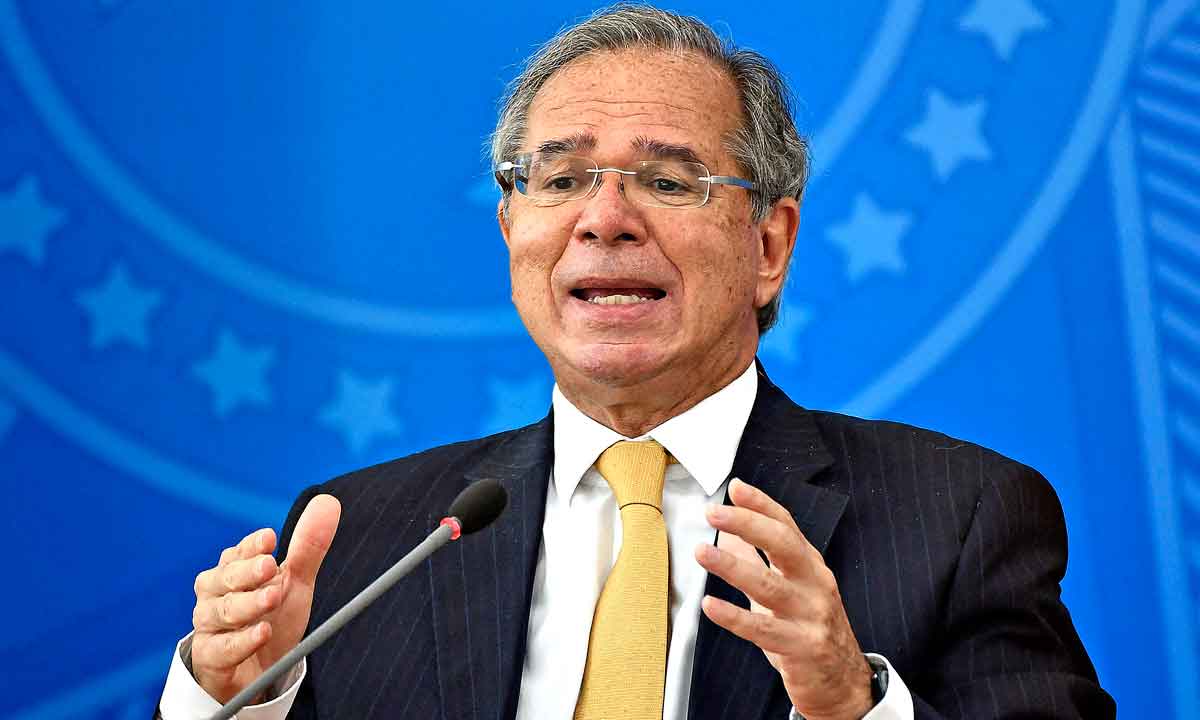 O ministro Paulo Guedes segue preservado pelo presidente Bolsonaro - EVARISTO SÁ/AFP