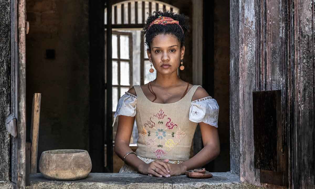 Heslaine Vieira defende a vingativa Zayla de ''Nos tempos do imperador'' - Fábio Rocha/divulgação