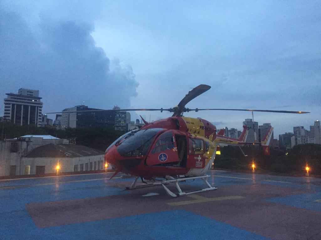 Colisão de crianças em bicicletas contra muro mobiliza bombeiros em Caeté - Divulgação/Corpo de Bombeiros