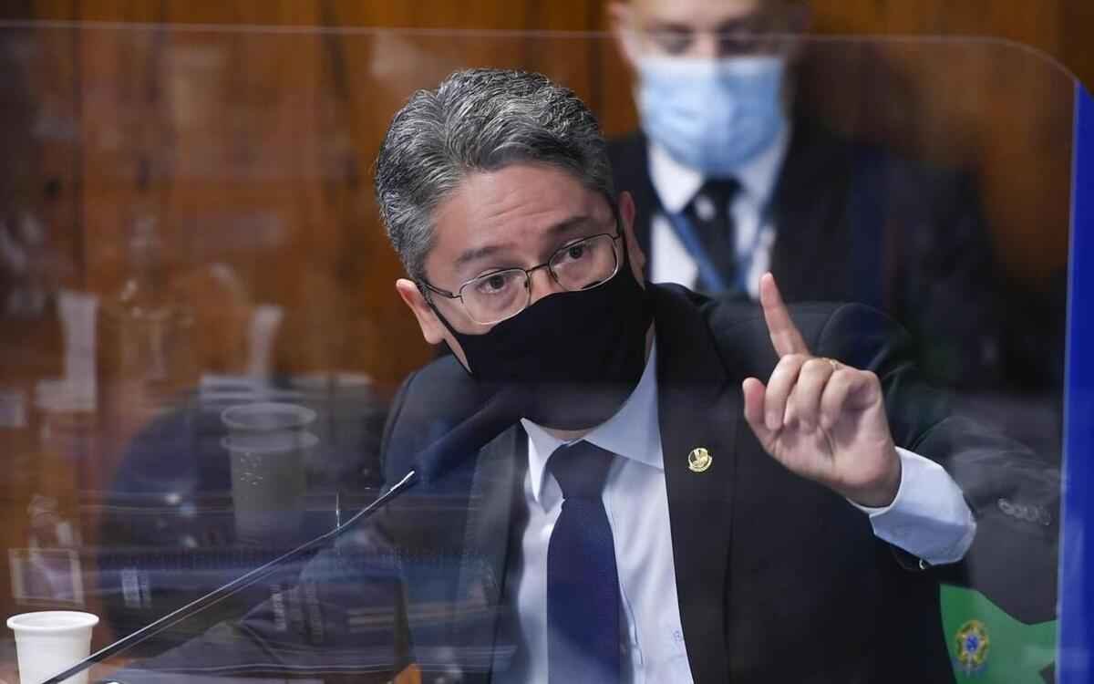 Alessandro Vieira: 'Na distopia bolsonarista, o mundo inteiro está errado' -  Edilson Rodrigues/Agência Senado