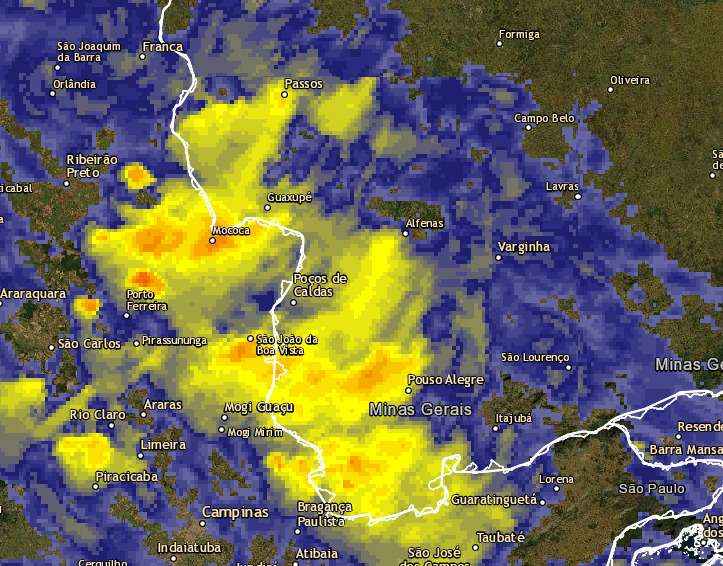 Sul de Minas tem 2º dia de alerta de chuvas para 227 cidades; veja lista - Reprodução/Climatempo