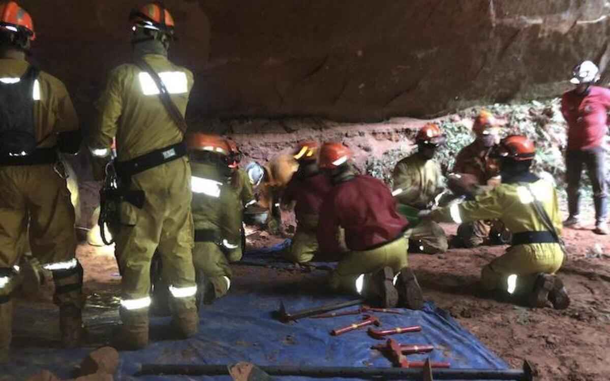 SP: sobe para 3 número de bombeiros mortos em gruta; 6 estão desaparecidos - Reprodução