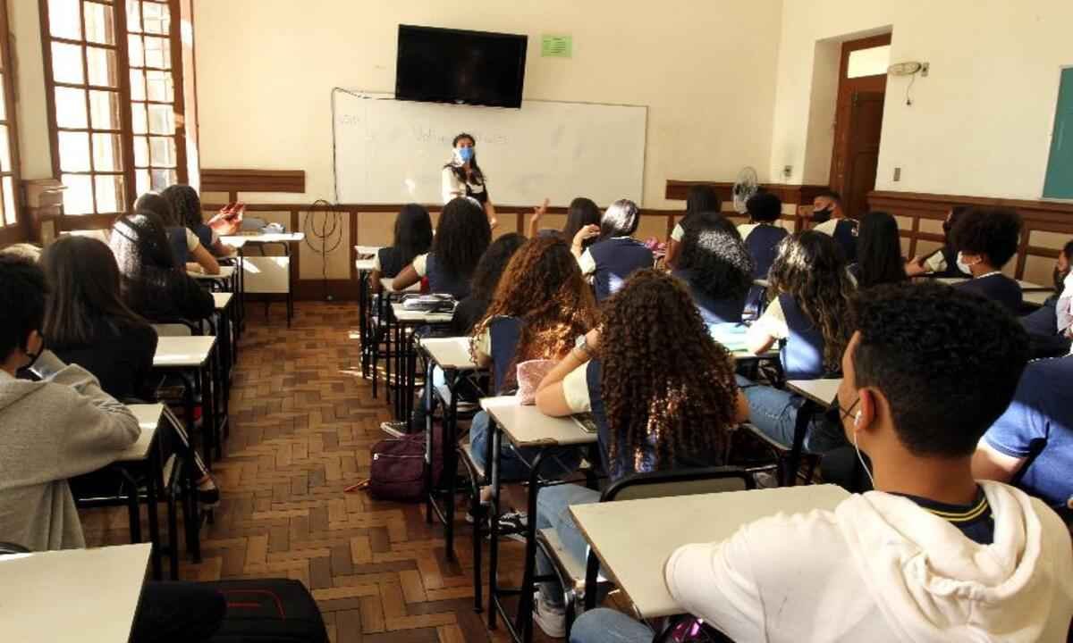 Aulas presenciais: confira como está o retorno dos alunos em Minas e em BH - Jair Amaral/EM/D.A Press