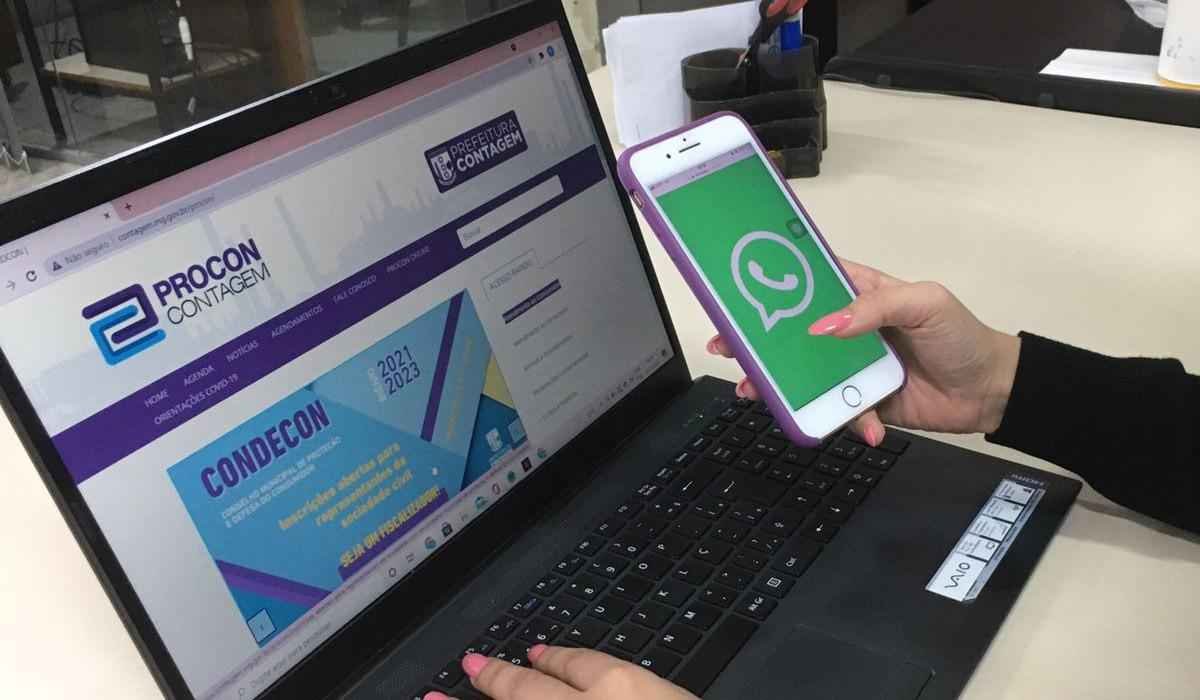 Procon de Contagem agora tem número de WhatsApp para atender consumidores - Prefeitura de Contagem/Divulgação