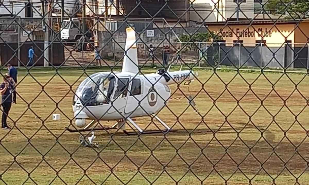 Helicóptero da Globo teve problemas em Pernambuco no ano passado - Sílvia Helena Martins de Freitas/Divulgação