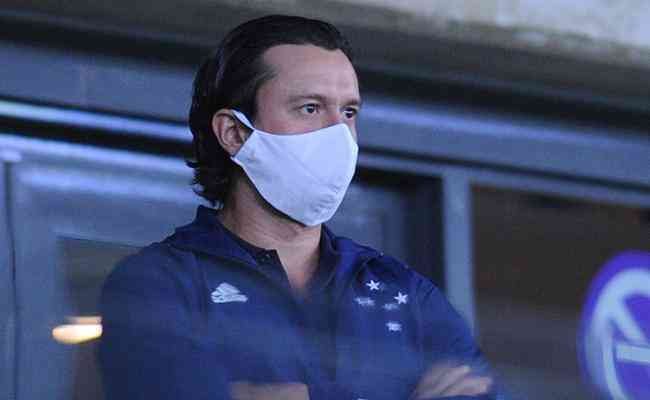 Presidente dá versão do Cruzeiro e dispara contra o Mineirão: 'Desrespeito' - foto: Alexandre Guzanshe/EM/D.A. Press
