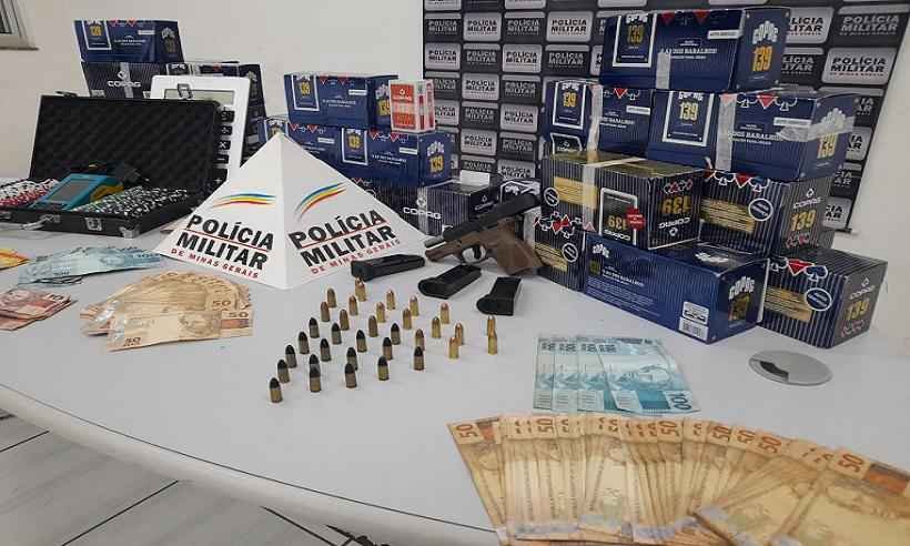 Ao investigar posse ilegal de arma, PM flagra casa de jogos de azar - PCMG