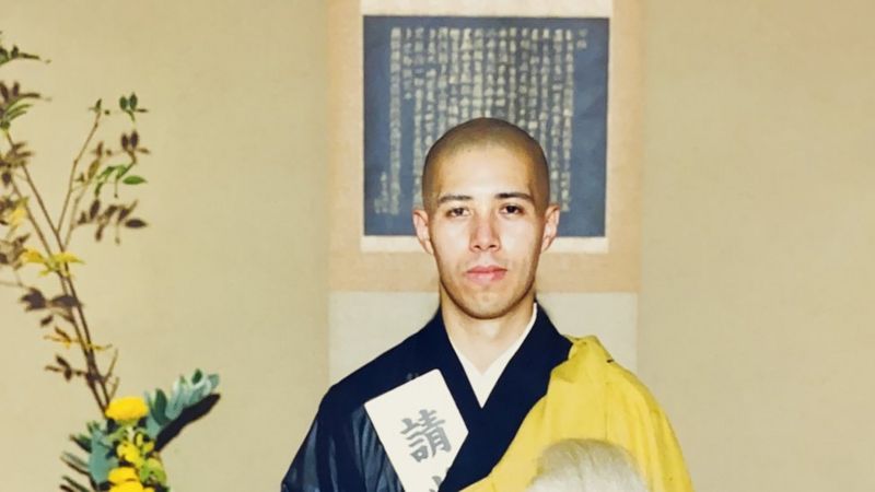 O jovem monge brasileiro que se tornou abade de templo budista no Japão - ARQUIVO PESSOAL / MONGE RYUSHÔ