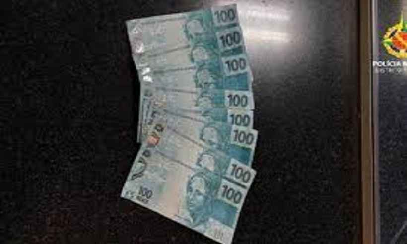 Dinheiro falso entregue em endereço de Itabira é interceptado  - PMDF/Divulgação 