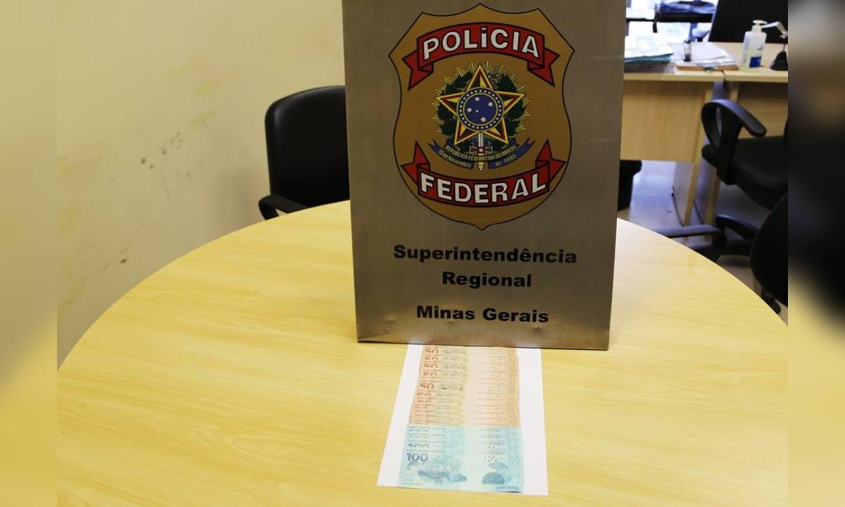 Homem de 18 anos é preso com R$ 1.000 em notas falsas no interior de Minas - Polícia Federal/Divulgação