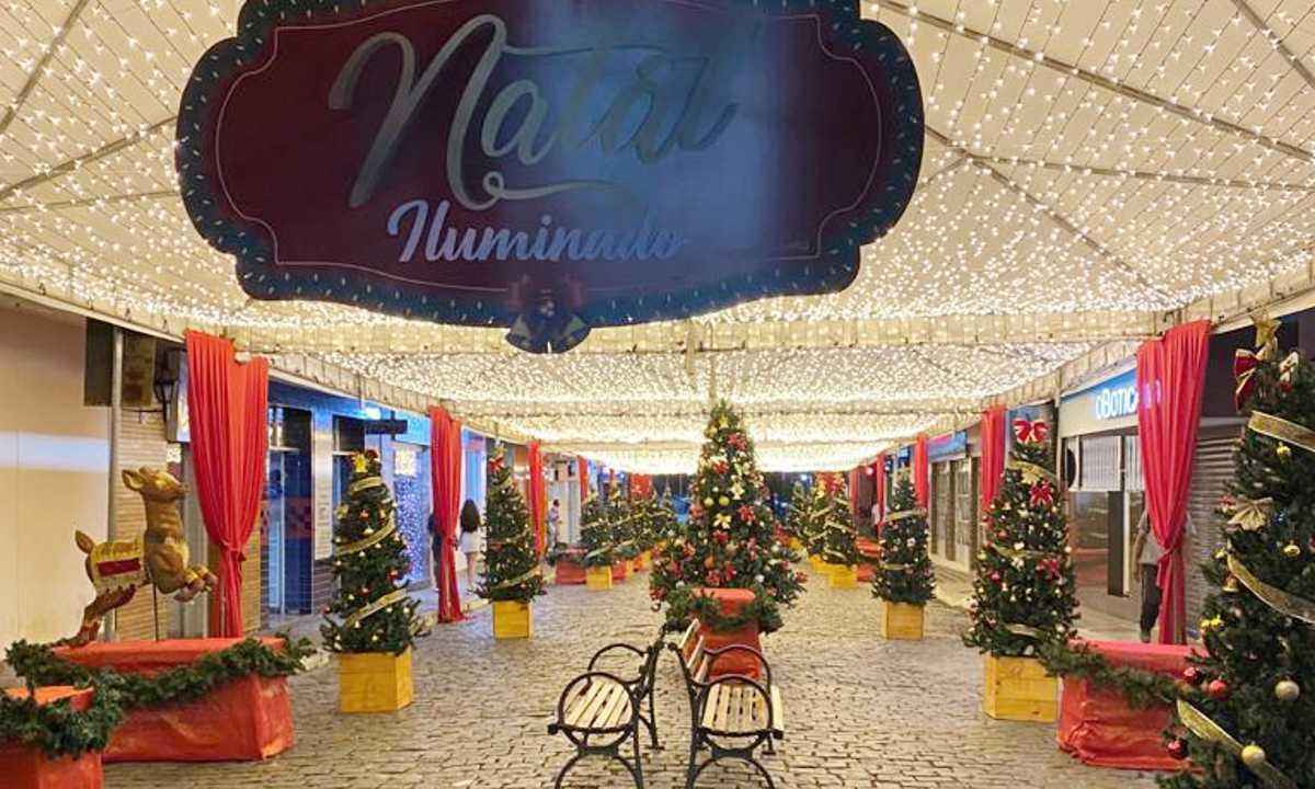 Então é Natal! 200 mil lâmpadas prometem levar luz e esperança a turistas - Divulgação/Prefeitura de Itapecerica