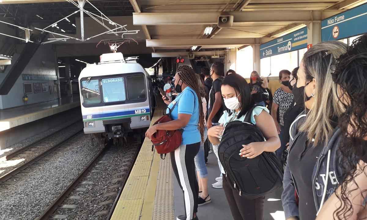 Trabalhadores do metrô de BH vão decidir se entram em estado de greve - Jair Amaral/EM/DA Press