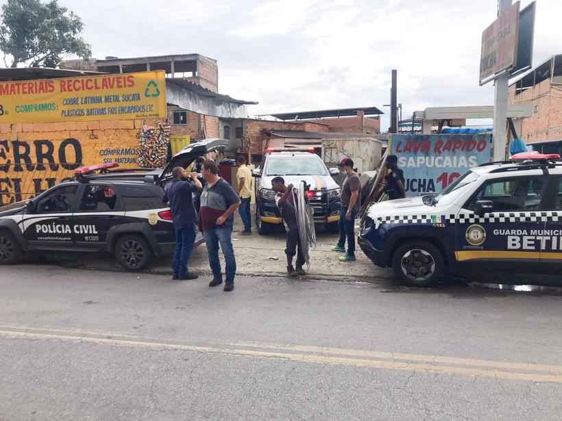 Polícia prende 'Rei do Cobre', acusado de negociar fios de cobre roubados - Polícia Civil e Guarda Municipal/Divulgação