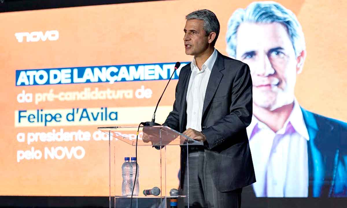 Felipe d'Ávila quer Novo com ideias 'ousadas' em 2022: 'Democracia em jogo' - Fábio Barros/Partido Novo