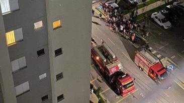 Morador coloca fogo em apartamento dentro de condomínio em Pouso Alegre - Reprodução/Redes sociais