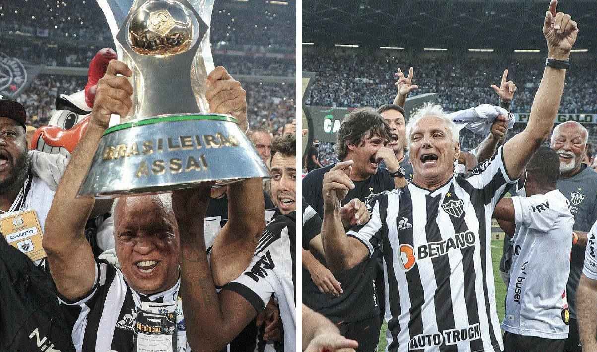 Reinado, Éder, Luizinho, João Leite... Ídolos do Galo também são campeões - Fotos: Pedro Souza/Atlético