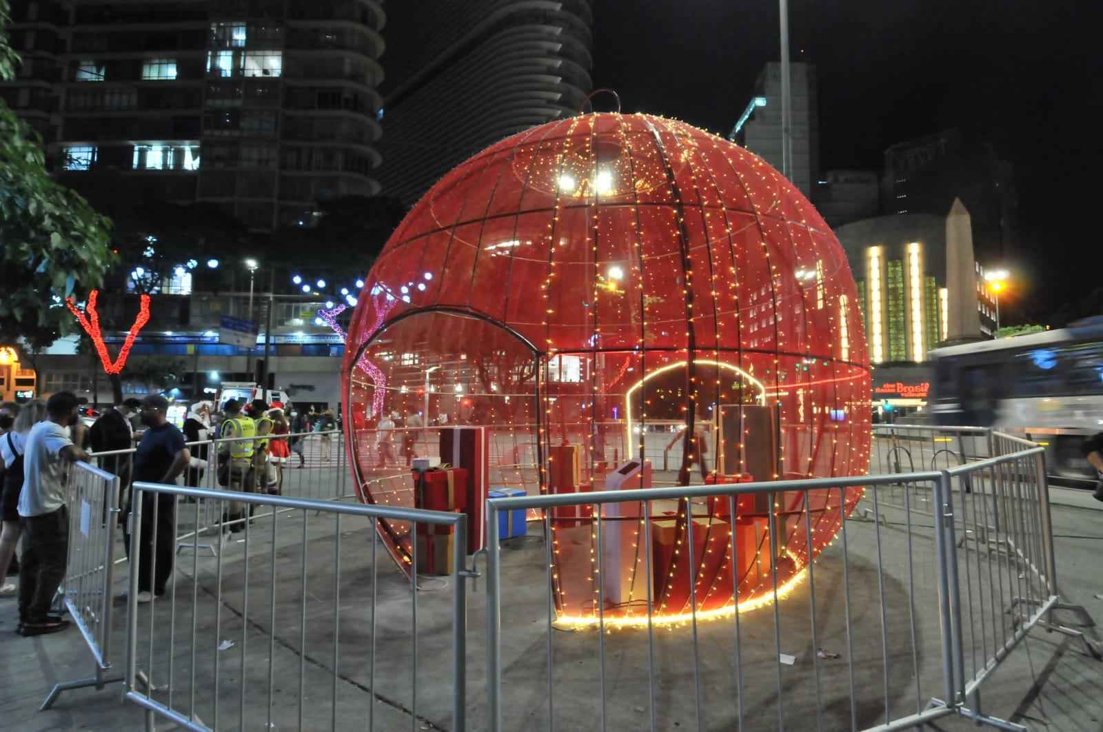Praça Sete ganha nova decoração de Natal; veja fotos - Foto: Marcos Vieira/EM/D.A Press