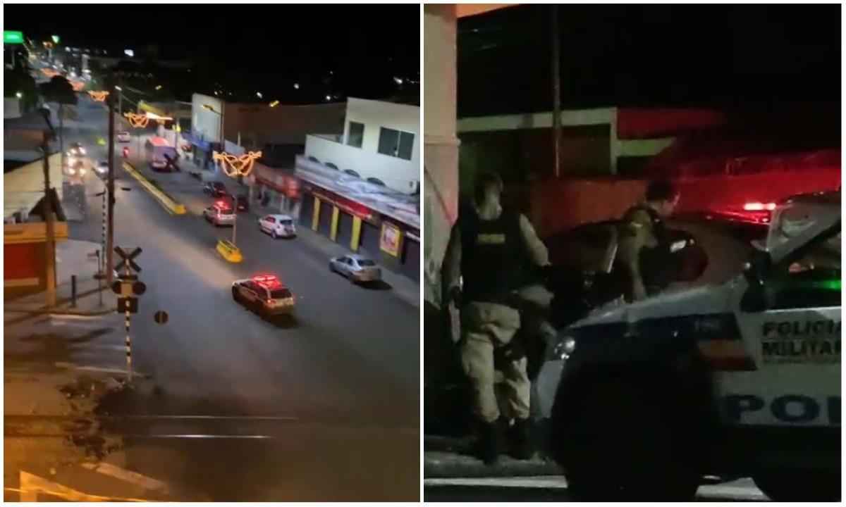 Perseguição policial com tiros amedronta inocentes em cidade mineira - Reprodução/Redes sociais