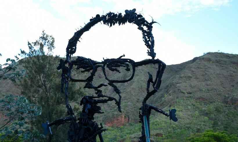 Escultura na Serra do Curral, em BH, homenageia ambientalista Hugo Werneck - TJMG/DIVULGAÇÃO 
