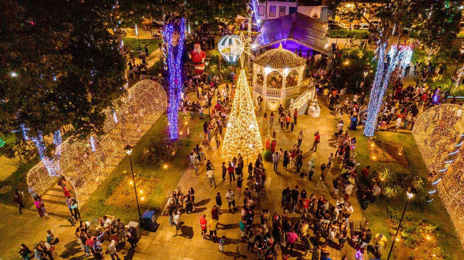 Natal de luz, em Mariana, tem atrações para crianças de todas as idades - Divulgação/Prefeitura de Mariana