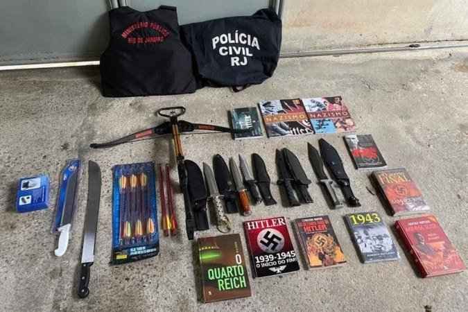 Grupo neonazista que incitava ódio e racismo na internet é preso - Reprodução/Polícia Civil