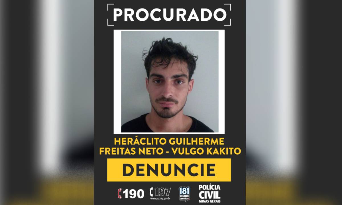 Polícia pede a sua ajuda para prender o homem da foto - PCMG/Divulgação