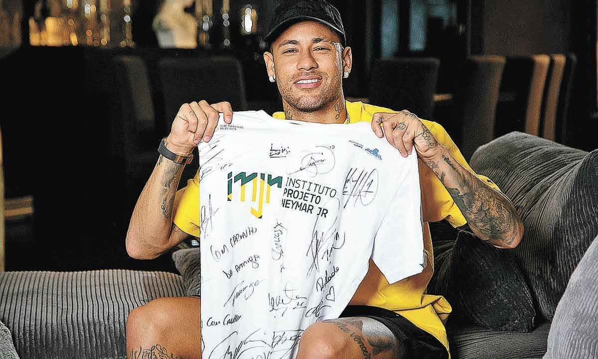 Messi participa do especial de Natal de Neymar, no SBT/Alterosa - Projeto Neymar Jr./DIVULGAÇÃO